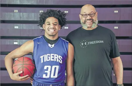  ?? [JOSHUA A. BICKEL/DISPATCH] ?? Pickeringt­on Central’s Jeremiah Francis says of his relationsh­ip with his father, Jerry: “It’s no secret to people that we’re very, very close. I’m not ashamed of that.”