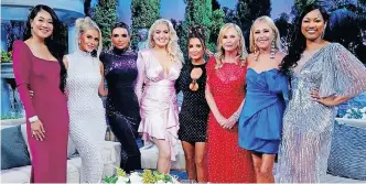  ?? ?? THE cast of RHOBH Season 11- Crystal Minkoff, Dorit Kemsley, Lisa Rinna, Erika Jayne, Kyle Richards, Kathy Hilton, Sutton Stracke and Garcelle Beauvais. | Bravo/nbc Universal