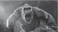  ?? WARNER BROS. ENTERTAINM­ENT ?? Kong’s massive arms and upright posture would serve him well in battle.