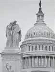  ?? J. SCOTT APPLEWHITE, AP ?? The Capitol early Thursday before the Senate convenes.