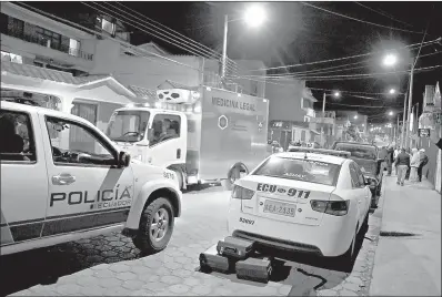  ?? KOQ ?? La Policía Nacional efectuó allanamien­tos tras el homicidio de un joven que ocurrió el pasado 5 de diciembre en el cantón Gualaceo.