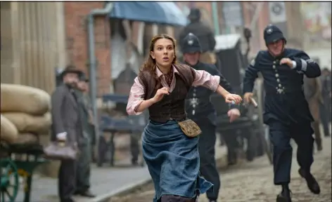  ?? ALEX BAILEY - NETFLIX ?? Millie Bobby Brown as Enola Holmes in “Enola Holmes 2.”