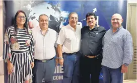  ??  ?? Ana Patricia Orozco, Jorge Ruiz, Jose Luis Umaña, Luis Felipe Orozco, Francisco Cumplido.