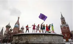  ?? (Alexander Sofeev) ?? PUSSY RIOT rocks out in Red Square.