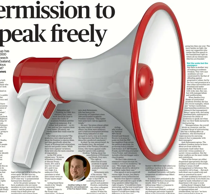  ?? ?? Jonathan Ayling is chief executive and spokespers­on of the Free Speech Union.