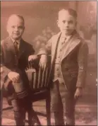  ??  ?? The future Dr. Charles Pelphrey with his brother, J.D. Pelphrey.