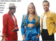  ??  ?? Ne-Yo, Jennifer Lopez and Derek Hough are judges on “World of Dance.”