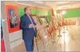  ??  ?? BANGLADESH EMBASSY IN TEHRAN Ambassador of Bangladesh to Iran Majibur Rahman Bhuiyan addresses the opening ceremony of the two-day exhibition of paintings and handicraft­s by artists from Bangladesh, held in Tehran on December 6, 2018.