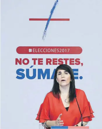  ??  ?? ► La vocera de Gobierno, Paula Narváez, ayer en La Moneda.