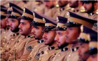  ?? Photo by M. Sajjad ?? Police officers from the Sharjah Police Academy attend the Cyber blackmaili­ng forum —