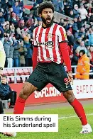  ?? ?? Ellis Simms during his Sunderland spell