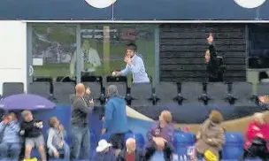  ??  ?? Jack Davies takes an amazing catch in the crowd from Glamorgan batsman Colin Ingram