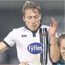  ??  ?? Dundalk striker David McMillan.