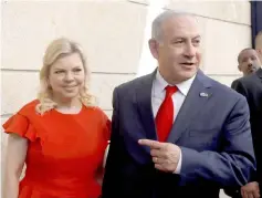  ??  ?? Netanyahu and his wife Sara in a file photo. — Reuters photo