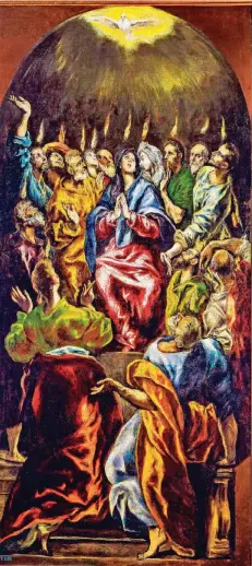  ?? REPRO: JOSEPH S. MARTIN/ARTOTHEK ?? Das Gemälde von El Greco zeigt „Die Ausgießung des heiligen Geistes“– entstanden um 1605/10.