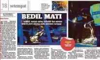  ??  ?? LAPORAN Harian Metro, semalam.