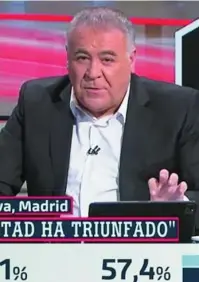  ?? ATRESMEDIA ?? García Ferreras tuvo casi dos millones de espectador­es de media