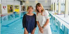  ??  ?? Sportlehre­rin Anna Maria Feldmeier und Schwimmtra­inerin Annett Wünsch freuen sich auf die gemeinsame Arbeit mit den Kindern.