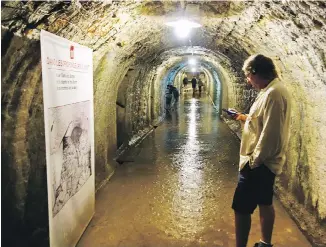  ?? RICK STEVES ?? Near Verdun in northeaste­rn France, visitors can explore Fort Douaumont, with its kilometres of cold, damp tunnels built to avoid enemy artillery. The fort played a key role in the First World War Battle of Verdun.