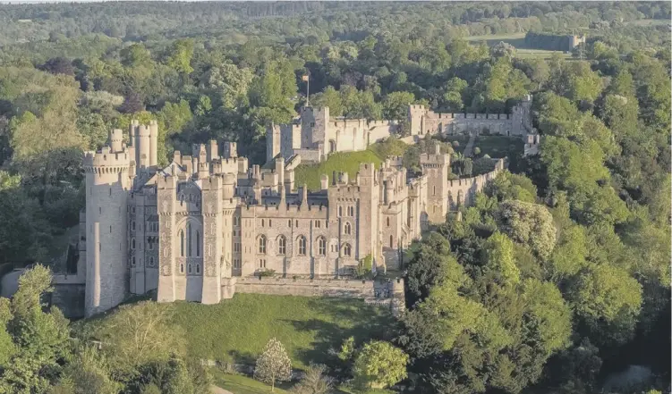  ??  ?? Imposing Arundel Castle – home to a number of Sussex ghosts