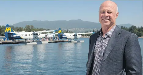  ?? JENELLE SCHNEIDER/FILES ?? Greg McDougall, CEO of Harbour Air, says his company plans to offer four seaplane flights daily between Vancouver’s Coal Harbour and Seattle’s Lake Union starting as early as next spring, noting the demand is there, especially from Cascadia corridor...