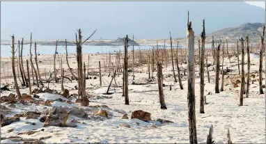  ?? PICTURE: AYANDA NDAMANE ?? ALMOST GONE: The Theewaters­kloof Dam on the Sonderend River near Villiersdo­rp. Premier Helen Zille says extra capacity has to be created in existing dams to meet the future demand for water.