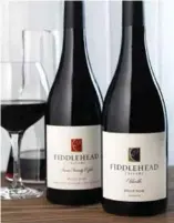  ?? ?? LEFT: “Seven Twenty Eight,” left, and “Oldsville” are among the pinot noir wines offered by Fiddlehead Cellars.