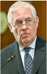  ??  ?? Rex Tillerson