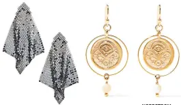  ?? NORDSTROM ?? Perfect statement earrings for New Year’s Eve don’t have to break the bank. Go mod with Leith’s crystal and chain-mail earrings, or classic with Chan Luu’s gold-tone coin earrings. $24 and $65, nordstrom.com