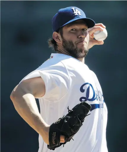  ?? — PHOTOS: THE ASSOCIATED PRESS FILES ?? Los Angeles Dodgers’ Clayton Kershaw is still the best pitcher in baseball. He’s the number 1 pick for the Cy Young Award.