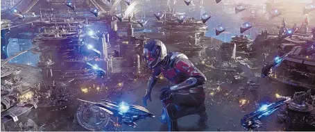 ?? DISNEY/MARVEL STUDIOS VIA AP ?? Paul Rudd in a scene from “Ant-Man and the Wasp: Quantumani­a.”