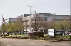  ?? Brian A. Pounds / Hearst Connecticu­t Media ?? Shipping-and-mailing firm Pitney Bowes has sold and leased back the 310,000-square-foot building at 27 Waterview Drive in Shelton, the largest office-leasing deal in Fairfield County in the first quarter of 2022.