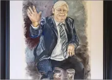  ??  ?? Portrait of the late John O’Hara from Ballisodar­e who campaigned tirelessly for stroke victims