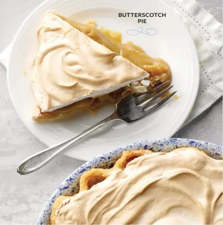  ??  ?? BUTTERSCOT­CH PIE