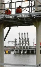  ?? File photo ?? Sabine Pass terminal is the crown jewel of Cheniere Energy, a Houston company that had a virtual monopoly on U.S. LNG exports.