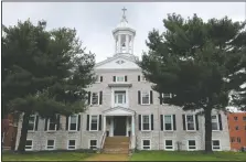  ??  ?? “The Rock Building” was built in the 1840s to support the formation of new Jesuits at St. Stanislaus Seminary in the Florissant Valley. It’s located in present-day Hazelwood, Mo.