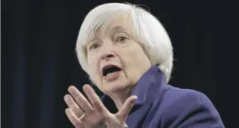  ?? CAROLYN KASTER/AP FILE PHOTO ?? In a virtual speech to the Chicago Council on Global Affairs, Treasury Secretary Janet Yellen urged the adoption of a minimum global corporate income tax.