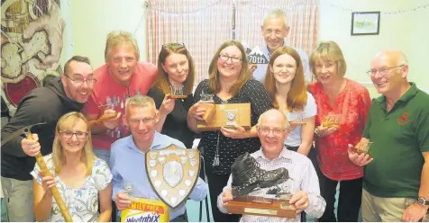  ??  ?? The award winners at Hinckley Mountainee­ring Club’s President’s Meet. Picture: Ted Cottrell.