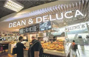  ??  ?? A Dean & DeLuca store at Suvarnabhu­mi airport. Pace Developmen­t Corporatio­n owes 11 billion baht to SCB for both loans and debentures.