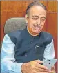  ?? PTI ?? Senior Congress leader Ghulam Nabi Azad during a press conference in New Delhi on Monday.