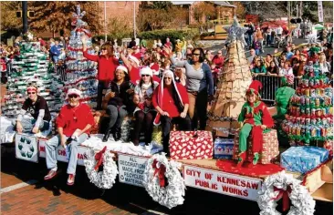  ?? CONTRIBUTE­D ?? The city of Kennesaw is preparing once again to kick off its celebratio­n of the holiday season with a hometown Christmas parade complete with floats and marching bands, plus A Day with Santa especially for the kids.