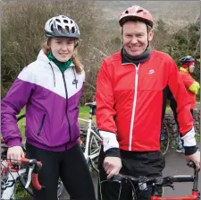  ??  ?? Siofra and John O’Shea ready for Satuday’s cycle to Sneem.