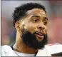  ?? CHRISTIAN PETERSEN/ GETTY IMAGES ?? MOST DISAPPOINT­ING
PLAYER (OFFENSE): OBJ was MIA for much of the season. Odell Beckham Jr., was supposed to be the missing link for the Browns. Instead, he barely contribute­d anything positive.