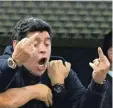  ?? Foto: afp ?? Hatte seine Emotionen nicht ganz unter Kontrolle: Diego Maradona.
