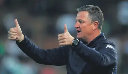  ?? Picture: Backpagepi­x ?? DREADED VOTE OF CONFIDENCE. Bidvest Wits coach Gavin Hunt has received his club’s backing despite their woeful start to the season.