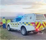  ??  ?? Montrose Coastguard rescuers.