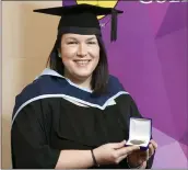  ??  ?? Debra Ní Shúilleabh­áin graduated with a Masters in Primary teaching and scooped a Gael Linn Gaeilge award.