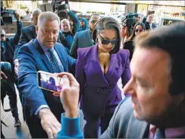  ?? Jason Armond Los Angeles Times ?? RAPPER Megan Thee Stallion arrives at a Los Angeles court Dec. 13 to testify against Tory Lanez, who faces more than 20 years in prison for the shooting.