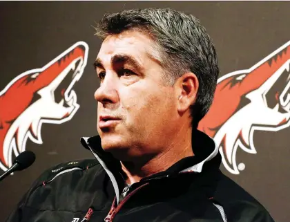  ?? ROSS D. FRaNKLIN/THE CANADIAN PRESS ?? Former NHL coach Dave Tippett is the point man representi­ng Seattle’s interest in the pursuit of an NHL expansion franchise. The league’s Board of Governors vote Tuesday on the applicatio­n, with all signs pointing to it being approved.