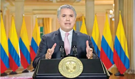  ?? FOTO EFE ?? Además del presidente colombiano, otros Jefes de Estado del mundo se dirigieron, de forma virtual, ante la Asamblea General de la ONU. La coincidenc­ia en los discursos de los mandatario­s giró en torno a la cooperació­n para enfrentar la pandemia. Esto dijeron.